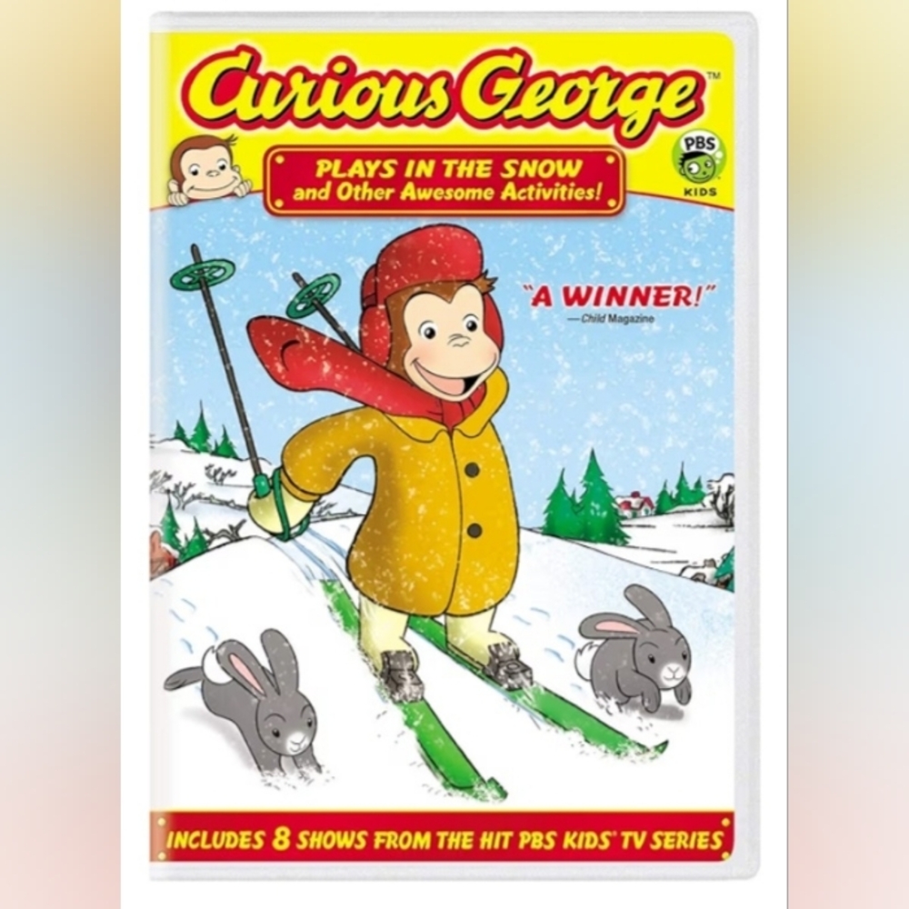 Curious George DVD - Plays in the Snow!!